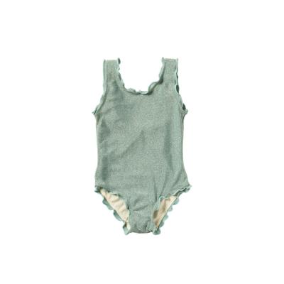 Salted Stories zomer badpak meisjes - groen - Glitter