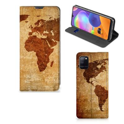 Samsung Galaxy A31 | Book Cover | Wereldkaart