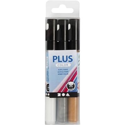Creativ Company Plus color verstiften - goud, zilver, off-white Creativ Company Plus color verstiften - goud, zilver, off-white