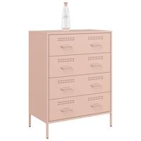 Dressoir 68x39x89 cm staal roze - thumbnail