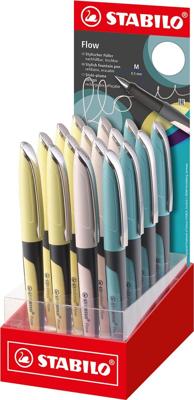 STABILO Flow MODERN OFFICE vulpen, display van 16 stuks STABILO Flow MODERN OFFICE vulpen, display van 16 stuks