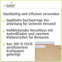e-Green enveloppen met blokbodem, ft 350 x 250 x 50 + 96 mm, doos van 250 stuks - thumbnail