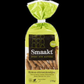 Smaakt Bio KokosCitroenkoekjes 175 g bij Jumbo