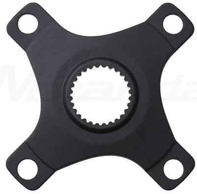 Crank spider Miranda Bosch 4 motor 4-arm BCD 104 52.0mm - aluminium zwart Crank spider Miranda Bosch 4 motor 4-arm BCD 104 52.0mm - aluminium zwart