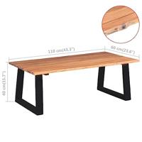 Salontafel massief acaciahout 110x60x40 cm - thumbnail