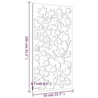 Wanddecoratie tuin esdoornbladontwerp 105x55 cm cortenstaal - thumbnail