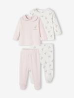Set van 2 babypyjama's, 2-delig lichtroze - thumbnail
