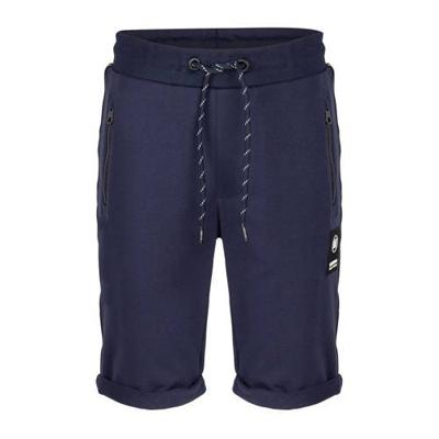 Indian Blue Jeans skinny sweatshort met zijstreep donkerblauw