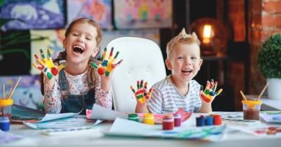 Boti Natural face & fingerpaint fles - geel, 250ml Boti Natural face & fingerpaint fles - geel, 250ml