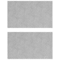VidaXL Trap tread rechthoekig 2 pcs zilver 50 x 30 cm aluminium - thumbnail