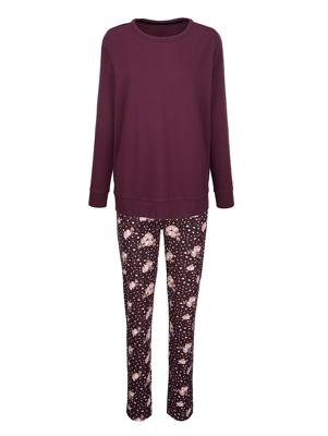 Huispak Simone Prune::Zwart::Lichtroze