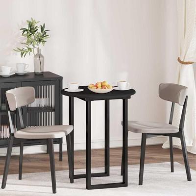 Tafelblad Zwart 60 x 60 x 1.5 cm Bewerkt hout Tafelblad Zwart 60 x 60 x 1.5 cm Bewerkt hout