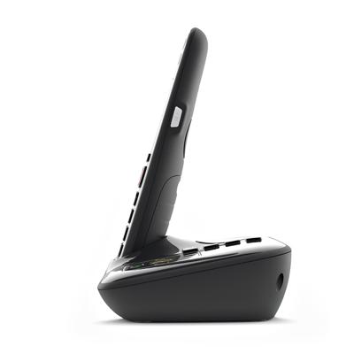 Gigaset E720A Draadloze vaste telefoon met geïntegreerd antwoordapparaat, grote toetsen en groot kleurendisplay met achtergrondverlichting, vele functies ter bescherming tegen ongewenste oproepen,