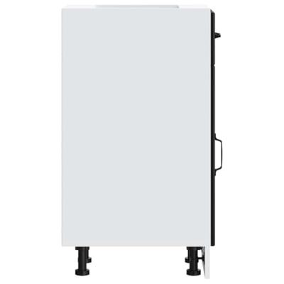 Keuken onderkast Lucca bewerkt hout zwart