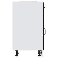 Keuken onderkast Lucca bewerkt hout zwart - thumbnail