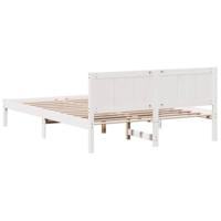 Bedframe Wit 140 x 200 cm Massief grenenhout - thumbnail