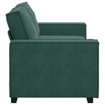 Tweezitsbank 180x78x84 cm fluweel donkergroen