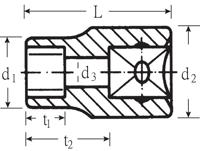 Stahlwille torxdop 3/8" e10 - thumbnail