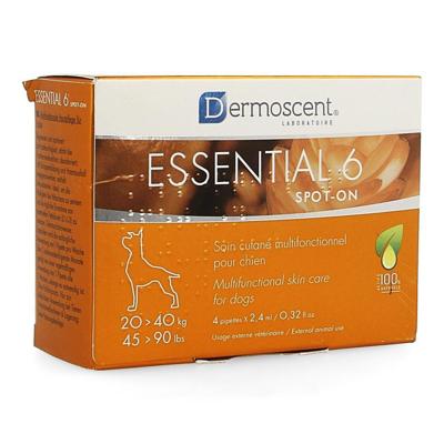 Dermoscent Essential 6 Spot-On hond (20 tot 40 kg) 4 pipetten