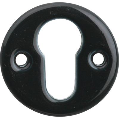 Cilinderrozet pors. Evelyne zwart Cilinderrozet pors. Evelyne zwart