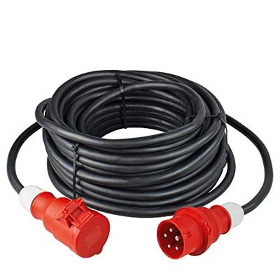 AS Schwabe 61015 Stroom Verlengkabel 16 A Zwart 25.00 m H07RN-F 5G 2,5 mm²