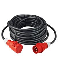 AS Schwabe 61015 Stroom Verlengkabel 16 A Zwart 25.00 m H07RN-F 5G 2,5 mm² - thumbnail