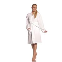 Vossen Vossen Unisex badjas ROM Pique-U weiß S - thumbnail