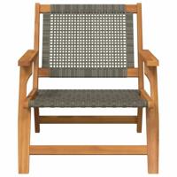 Tuinmeubelen 2 pcs Grijs 67 x 78 x 73cm Massief acaciahout - thumbnail