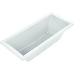 Ben Quadralux inbouwbad 2-persoons 180x80cm glans wit acryl incl. afvoer wit