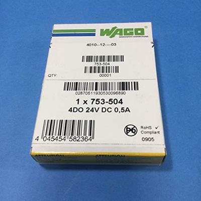 WAGO 753-504 Digitale PLC-uitgangsmodule 753-504 1 stuk(s)