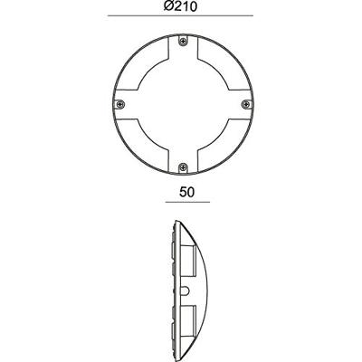 Deko Light Helios IV 732050 Buitenlamp (wand) LED vast ingebouwd LED G (A - G) 5.50 W Leigrijs (RAL 7015) - thumbnail