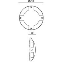 Deko Light Helios IV 732050 Buitenlamp (wand) LED vast ingebouwd LED G (A - G) 5.50 W Leigrijs (RAL 7015) - thumbnail