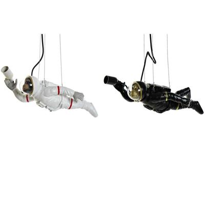 Plafondlamp DKD Home Decor Zwart Wit Hars 220 V 50 W (46 x 14.5 x 20 cm) (2 pcs)