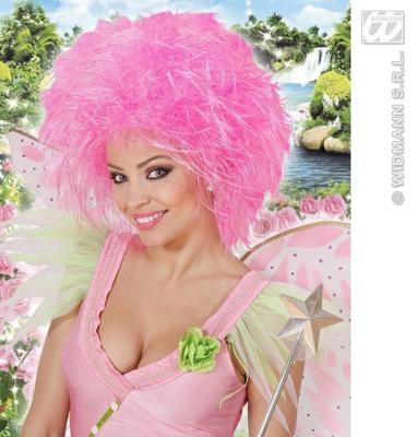 Pruik Fee Neon Roze
