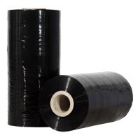 Machinewikkelfolie 23 micron 50 cm x 1390 meter 150% voorrek zwart - thumbnail