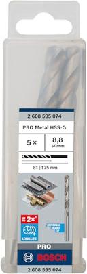 Bosch Accessories 2608595074 HSS Metaal-spiraalboor 8.8 mm Gezamenlijke lengte 125 mm Geslepen DIN 338 Cilinderschacht 5 stuk(s) Bosch Accessories 2608595074 HSS Metaal-spiraalboor 8.8 mm Gezamenlijke lengte 125 mm Geslepen DIN 338 Cilinderschacht 5 stuk(s)