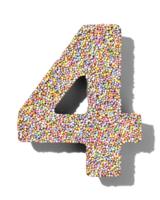 HEMA Chocolade feestcijfer 4 met discodip - thumbnail