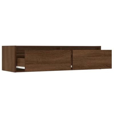 Tv-meubel LED-verlichting 100X35,5x25 cm bruin eikenkleur