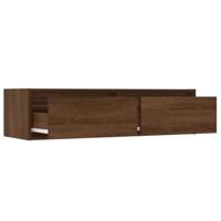 Tv-meubel LED-verlichting 100X35,5x25 cm bruin eikenkleur - thumbnail