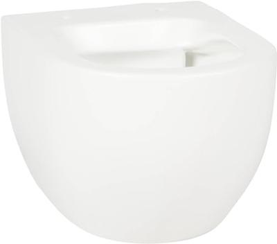Saqu Home compact en randloos hangtoilet met PowerFlush en quickrelease toiletbril mat wit - thumbnail