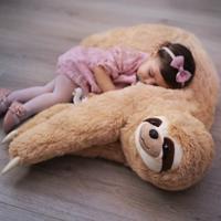 Lifesize Sloth pillow - Luiaard Knuffel - 60 cm - thumbnail