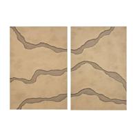 Schilderij Home ESPRIT Beige Modern 80 x 3,5 x 120 cm (2 Stuks) - thumbnail
