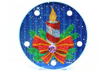 Diamond painting kerst-decoratieschaal in de aanbieding