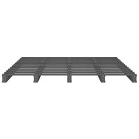 Palletbed massief grenenhout grijs 120x190 cm 4FT Small Double - thumbnail