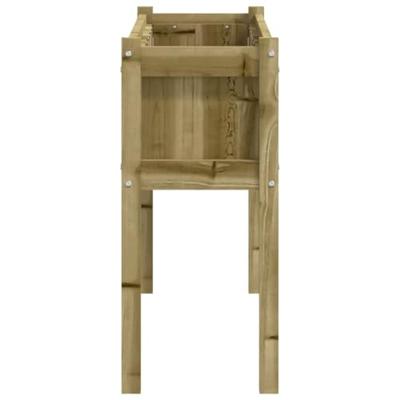 VidaXL Plantenbak met poten 110x31x70 cm geïmpregneerd grenenhout