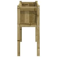 Plantenbak met poten 110x31x70 cm gempregneerd grenenhout - thumbnail