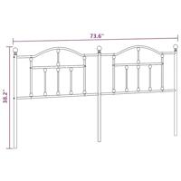 Hoofdbord 180 cm metaal wit - thumbnail