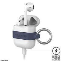 Catalyst Minimalist Case voor AirPods 1 en 2 - Hoogglanzende oppervlakteafwerking met extra grip, ultralichtgewicht, slank ontwerp, compatibel met draadloos opladen - Marineblauw - thumbnail