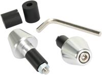 Vicma Handlebar plugs 13.5 mm silver, 634pl - thumbnail