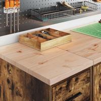 Garagekast 30x51x85 cm massief grenenhout gerookt eiken - thumbnail